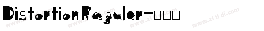 Distortion Regular字体转换